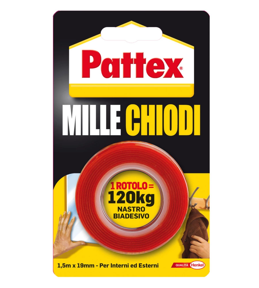 PATTEX MILLECHIODI TAPE ROTOLO 19MM X 1,5M